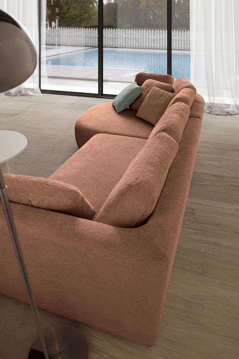 Venezia Hörnsoffa 310x75x105 cm - Mink - Möbler - Soffa - Hörnsoffa