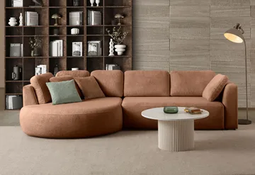 Venezia Hörnsoffa 310x75x105 cm - Mink - Möbler - Soffa - Hörnsoffa