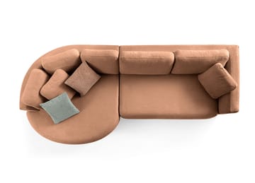 Venezia Hörnsoffa 310x75x105 cm - Mink - Möbler - Soffa - Hörnsoffa