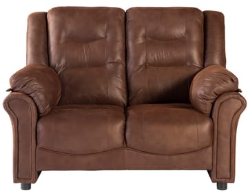 Vera 2-sits soffa i brunt microfiber - Brun - Möbler - Soffa - Skinnsoffor