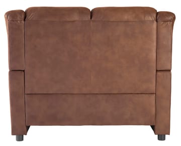 Vera 2-sits soffa i brunt microfiber - Brun - Möbler - Soffa - Skinnsoffor