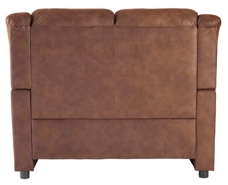 Vera 2-sits soffa i brunt microfiber - Brun - Möbler - Soffa - Skinnsoffor