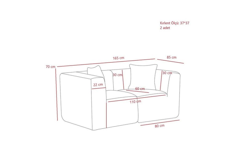 Veyno Soffa 2-sits - Brun - Möbler - Soffa - 2 sits soffa