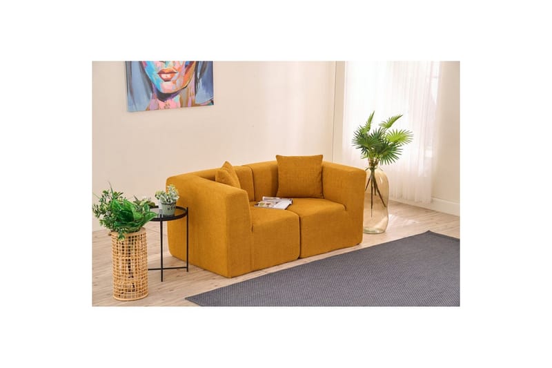 Veyno Soffa 2-sits - Orange - Möbler - Soffa - 2 sits soffa