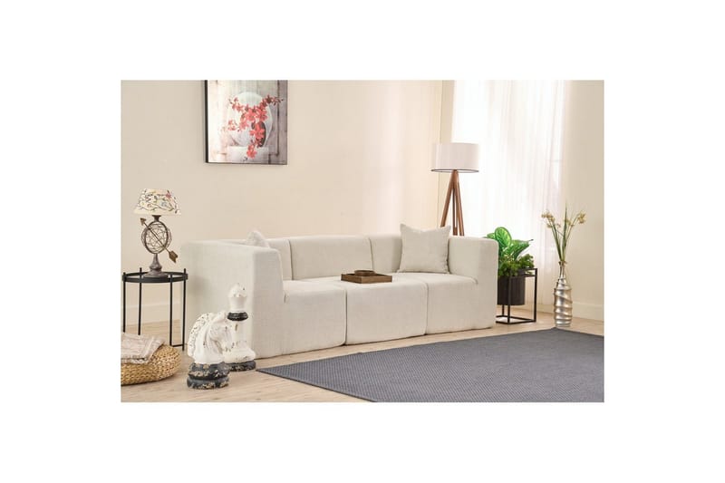 Veyno Soffa 3-sits - Cream - Möbler - Soffa - 3 sits soffa