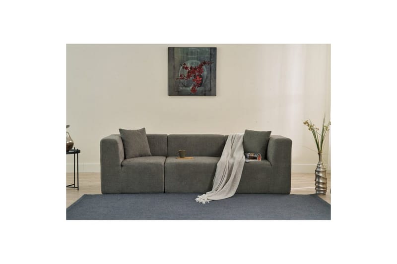 Veyno Soffa 3-sits - Mörkbeige - Möbler - Soffa - 3 sits soffa