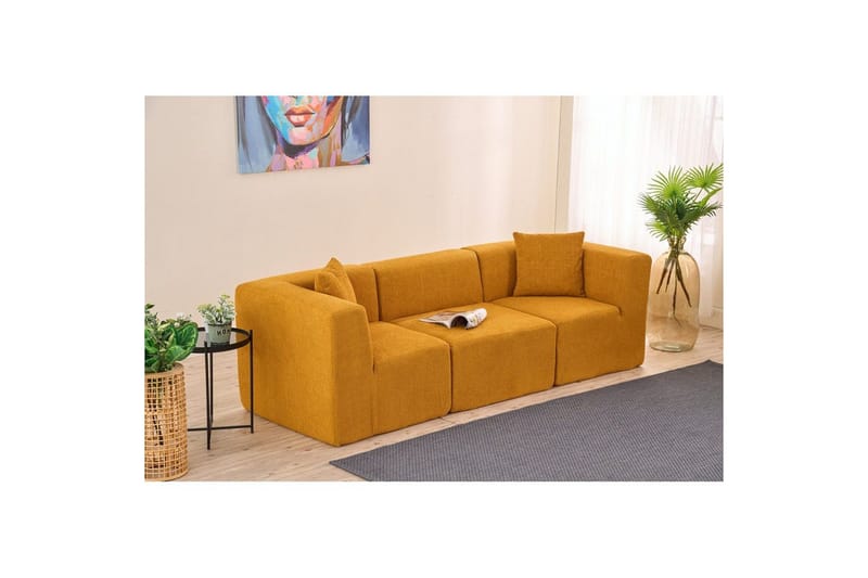 Veyno Soffa 3-sits - Orange - Möbler - Soffa - 3 sits soffa
