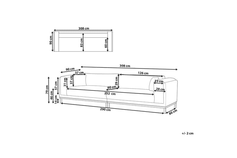 Viktorp Soffa 4-sits - Beige - Möbler - Soffa - 4 sits soffa