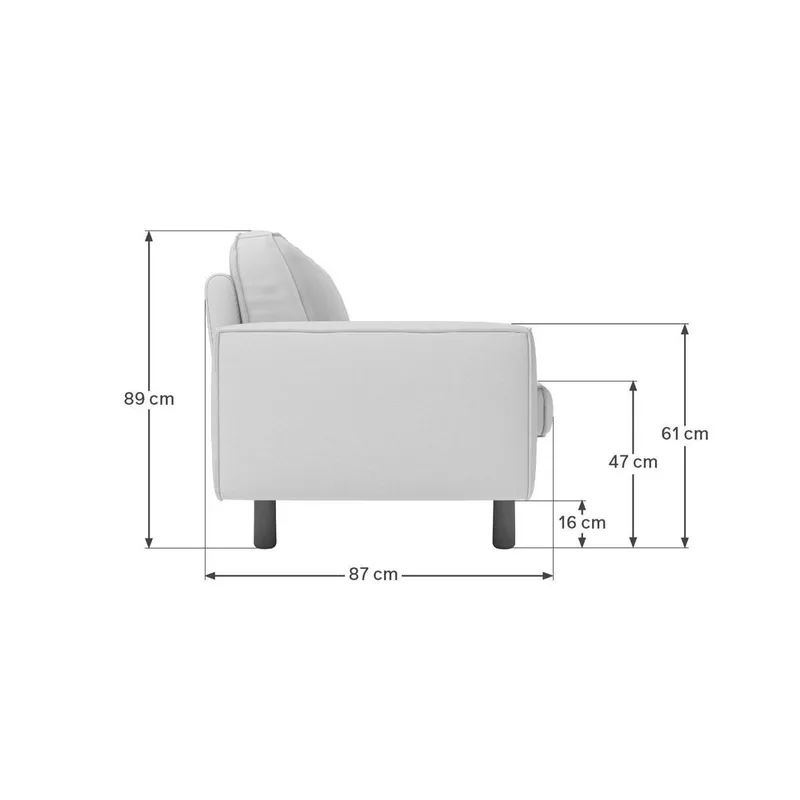 Vilsa 2-sits Soffa - Brun/Grå - Möbler - Soffa - Sammetssoffa