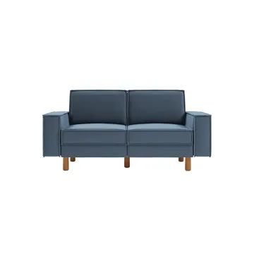 Vilsa 2-sits Soffa - Brun/Mörkblå - Möbler - Soffa - Sammetssoffa