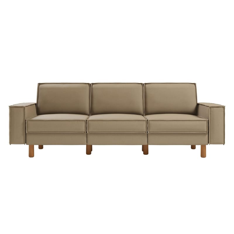 Vilsa 3-sits Mjuk Djup Soffa i Linne - Beige|Brun - Möbler - Soffa - 3 sits soffa