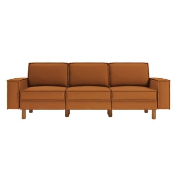Vilsa 3-sits Mjuk Djup Soffa i Tyg - Brun - Möbler - Soffa - Sammetssoffa