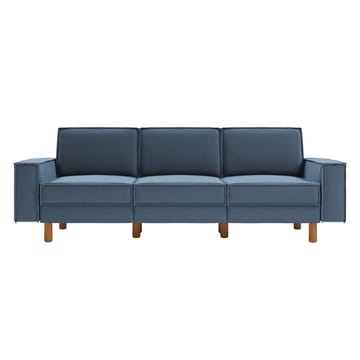 Vilsa 3-sits Mjuk Djup Soffa i Tyg - Brun|Blå - Möbler - Soffa - Sammetssoffa