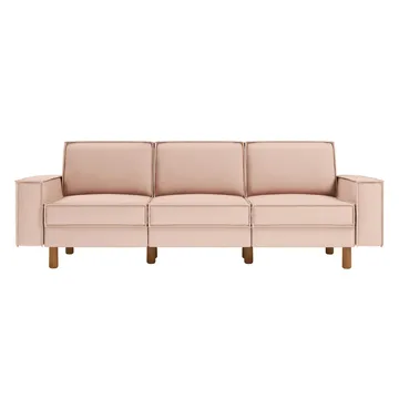 Vilsa 3-sits Soffa - Brun/Sand - Möbler - Soffa - Sammetssoffa