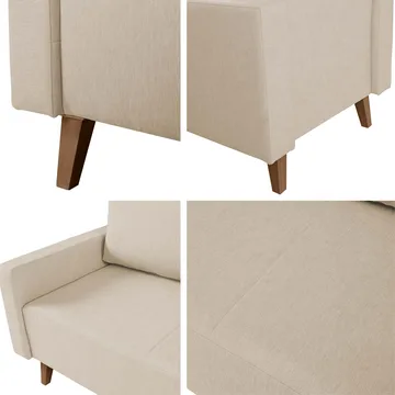 Waldsten Soffgrupp - 3-sits Bäddsoffa + 2 Fåtöljer - gul - Möbler - Soffa - Soffgrupp