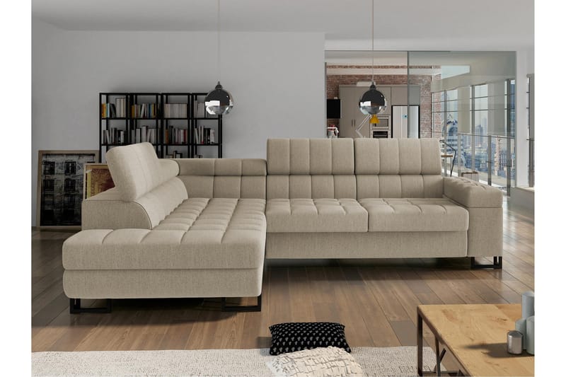 Warwick Bäddsoffa m. Schäslong 3-sits - Beige - Möbler - Soffa - Bäddsoffa