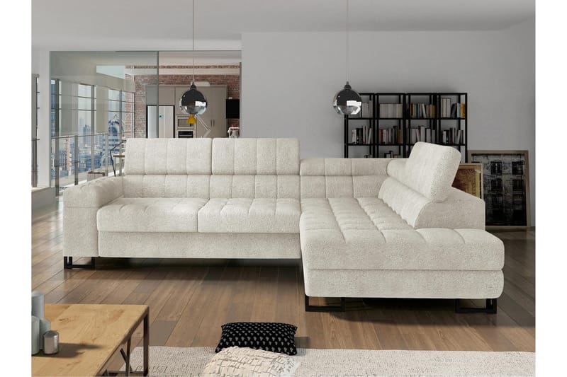 Warwick Bäddsoffa m. Schäslong 3-sits - Grå - Möbler - Soffa - Bäddsoffa