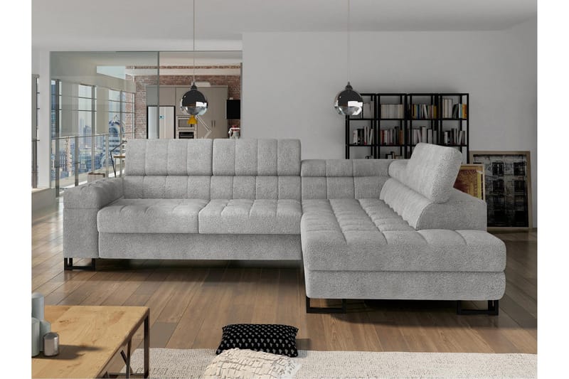 Warwick Bäddsoffa m. Schäslong 3-sits - Mörkgrå - Möbler - Soffa - Bäddsoffa