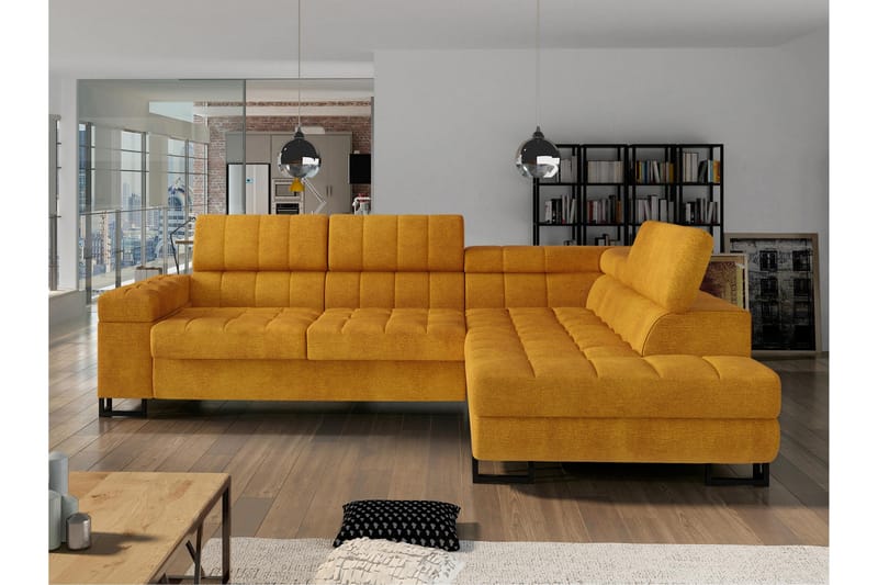 Warwick Bäddsoffa m. Schäslong 3-sits - Orange - Möbler - Soffa - Bäddsoffa