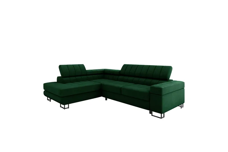 Warwick Bäddsoffa med Schäslong 3-sits - Grön - Möbler - Soffa - Bäddsoffa