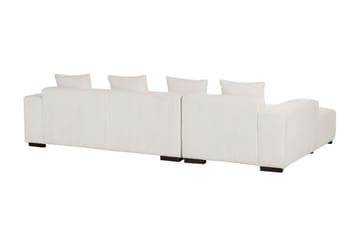 Westerfeld 4-sits Vänster L-formad Hörnsoffa 285 cm i Manchestertyg - Vit - Möbler - Soffa - Divansoffor & schäslongsoffa