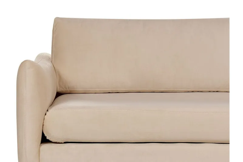 Woodal Soffa 3-sits - Beige/Svart - Möbler - Soffa - Sammetssoffa