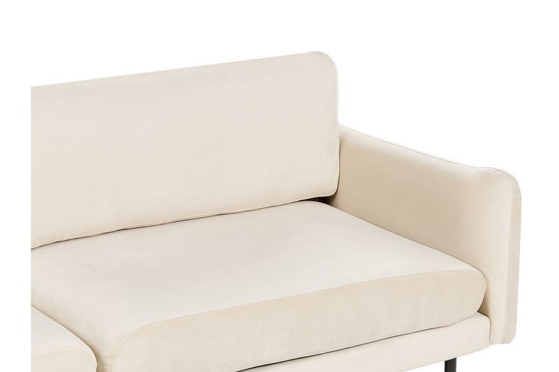 Woodal Soffa 3-sits - Beige/Svart - Möbler - Soffa - Sammetssoffa