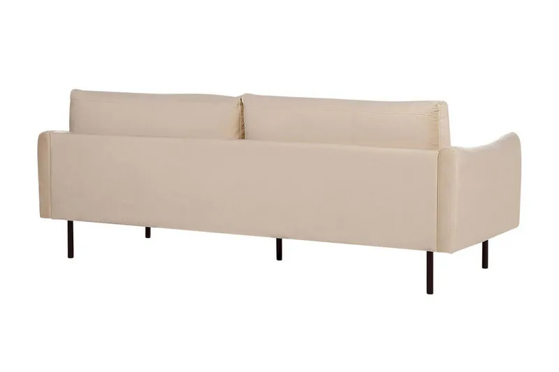 Woodal Soffa 3-sits - Beige/Svart - Möbler - Soffa - Sammetssoffa
