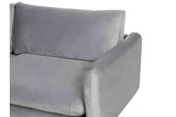 Woodal Soffa 3-sits - Grå/Svart - Möbler - Soffa - Sammetssoffa