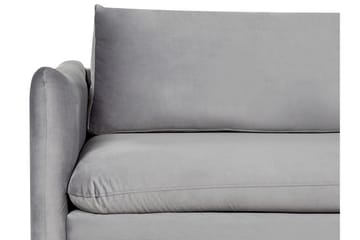 Woodal Soffa 3-sits - Grå/Svart - Möbler - Soffa - Sammetssoffa