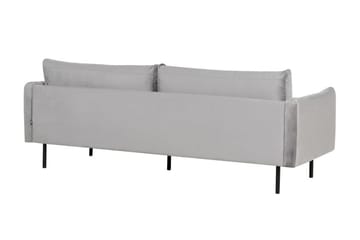 Woodal Soffa 3-sits - Grå/Svart - Möbler - Soffa - Sammetssoffa