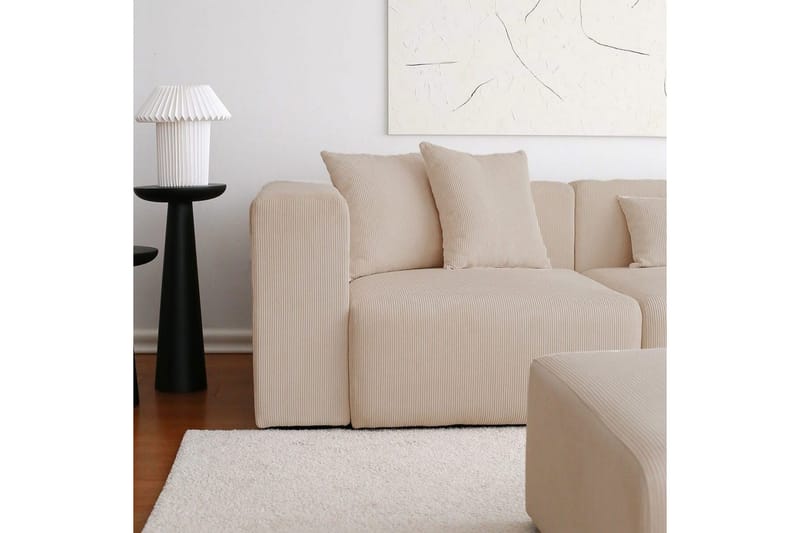 Yolo Soffa med Divan 6-sits - Beige - Möbler - Soffa - Divansoffor & schäslongsoffa