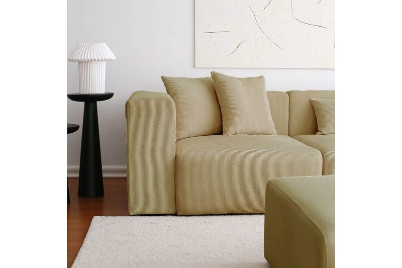 Yolo Soffa med Divan 6-sits - Khaki - Möbler - Soffa - Divansoffor & schäslongsoffa