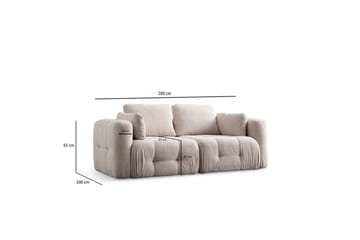 Yvara Soffa 2-sits - Beige - Möbler - Soffa - Modulsoffor - Komplett modulsoffa