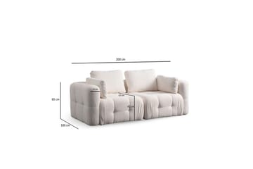 Yvara Soffa 2-sits - Beige - Möbler - Soffa - Modulsoffor - Komplett modulsoffa