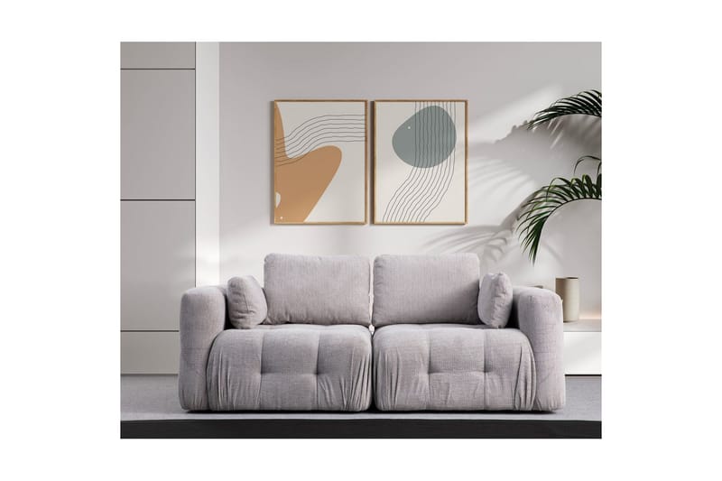 Yvara Soffa 2-sits - Ljusgrå - Möbler - Soffa - 2 sits soffa