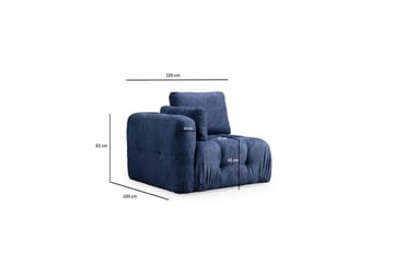 Yvara Soffa 3-sits - Marinblå - Möbler - Soffa - Modulsoffor - Komplett modulsoffa