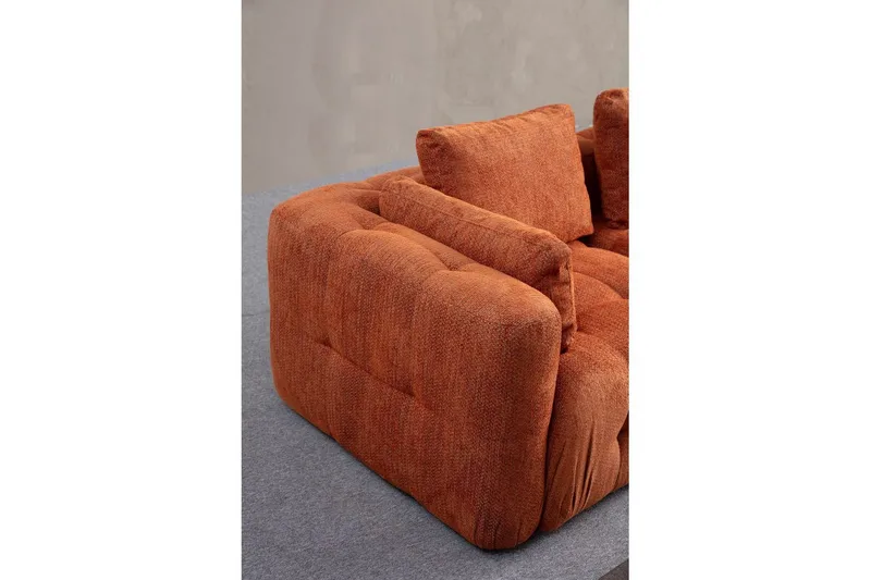 Yvara Soffa 3-sits - Orange - Möbler - Soffa - Modulsoffor - Komplett modulsoffa
