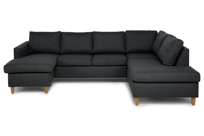 Zero U-soffa med Divan Vänster - Mörkgrå - U-soffa
