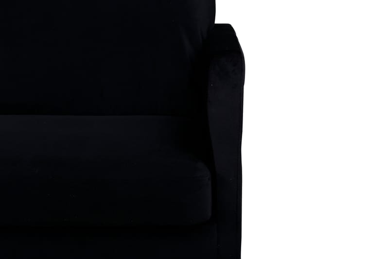 Zoom 3-sits Soffa i Sammet - Svart - Möbler - Soffa - Sammetssoffa