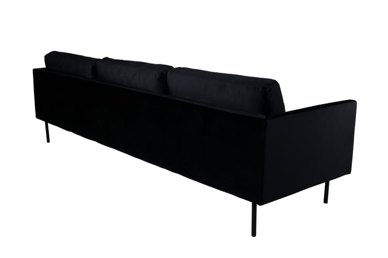 Zoom 3-sits Soffa i Sammet - Svart - Möbler - Soffa - Sammetssoffa