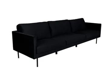 Zoom 3-sits Soffa i Sammet - Svart - Möbler - Soffa - Sammetssoffa
