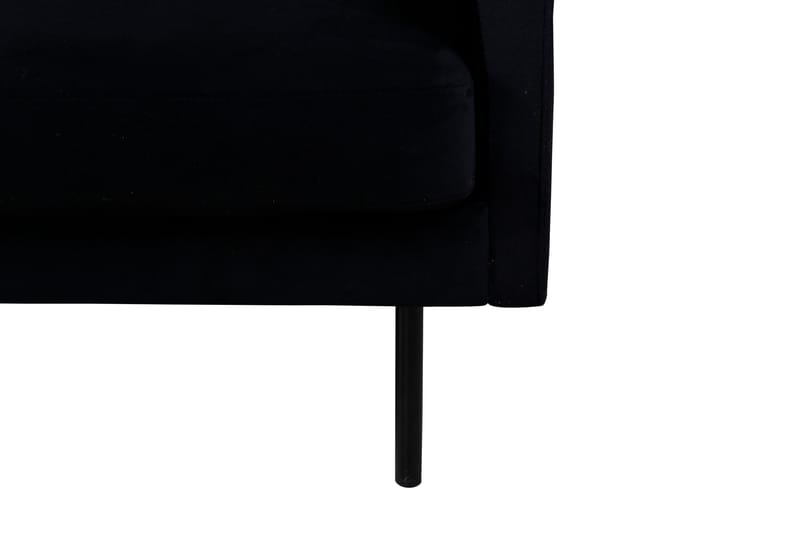 Zoom 3-sits Soffa i Sammet - Svart - Möbler - Soffa - Sammetssoffa