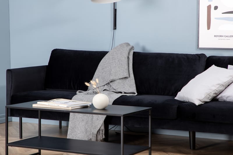 Zoom 3-sits Soffa i Sammet - Svart - Möbler - Soffa - Sammetssoffa