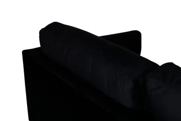 Zoom 3-sits Soffa i Sammet - Svart - Möbler - Soffa - Sammetssoffa
