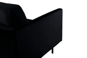 Zoom 3-sits Soffa i Sammet - Svart - Möbler - Soffa - Sammetssoffa