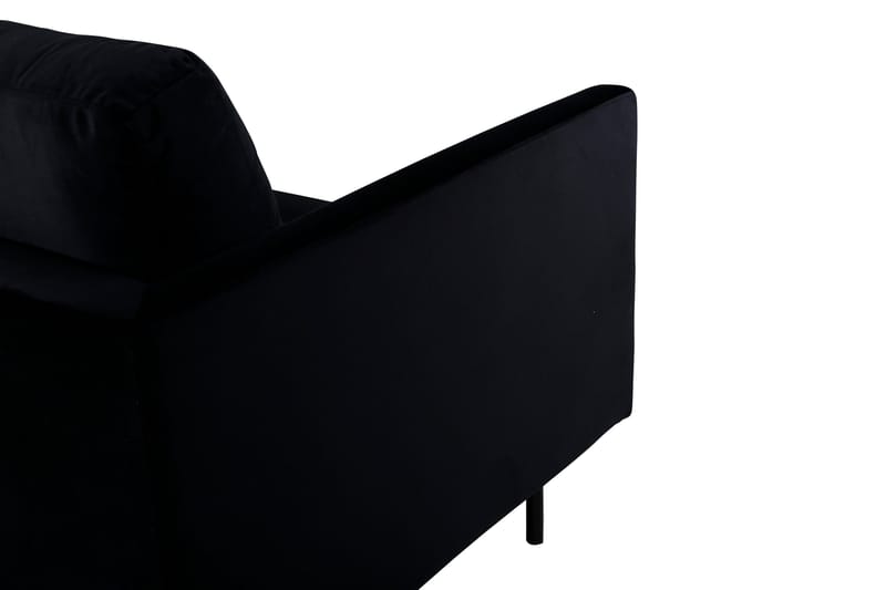 Zoom 3-sits Soffa i Sammet - Svart - Möbler - Soffa - Sammetssoffa