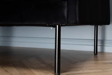 Zoom 3-sits Soffa i Sammet - Svart - Möbler - Soffa - Sammetssoffa