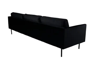 Zoom 3-sits Djup Soffa 262 cm i Sammet - Svart - Möbler - Soffa - 3 sits soffa