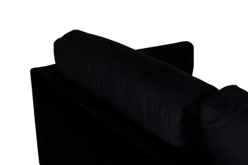 Zoom 3-sits Djup Soffa 262 cm i Sammet - Svart - Möbler - Soffa - 3 sits soffa